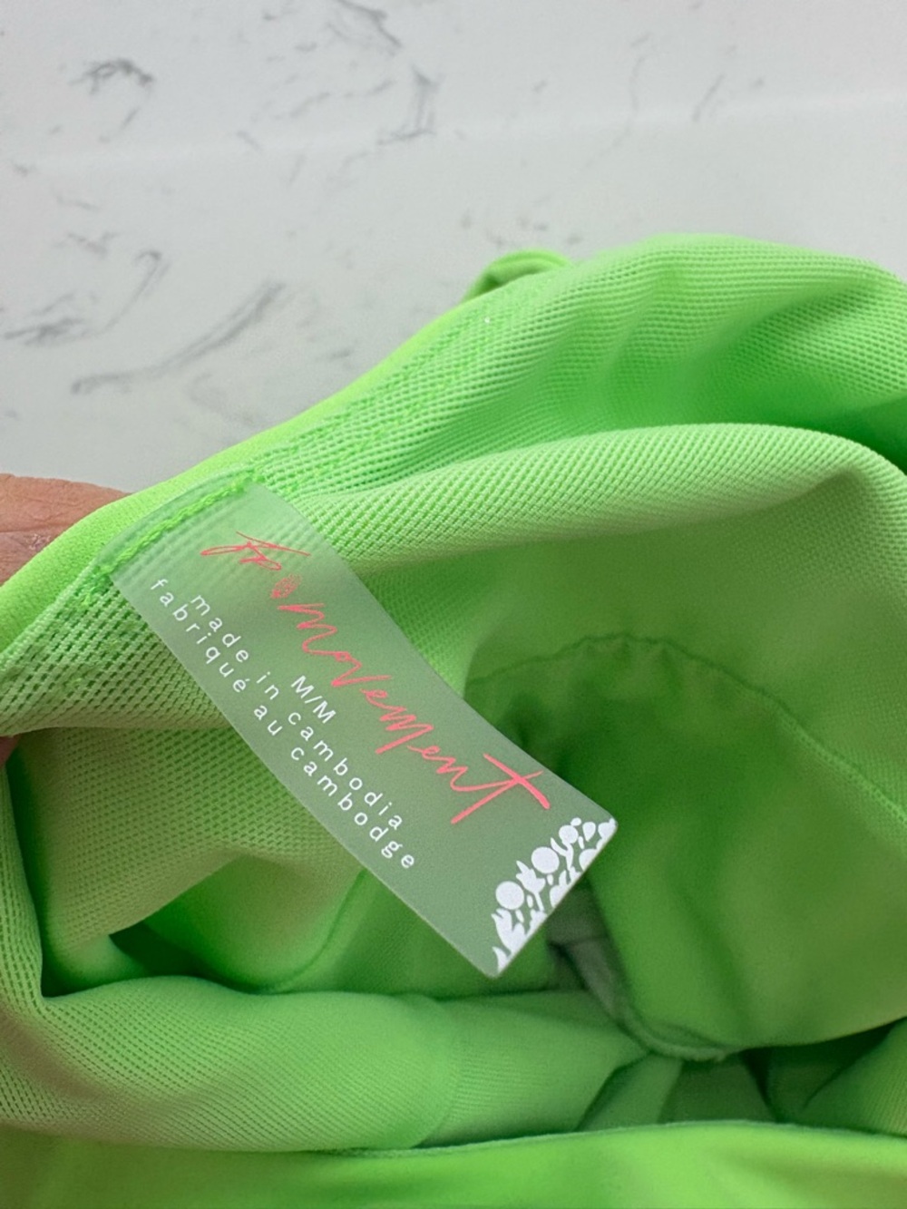 FP Movement by Free People Neon Green Cutout Romper Jumpsuit - Picture 3 of 3